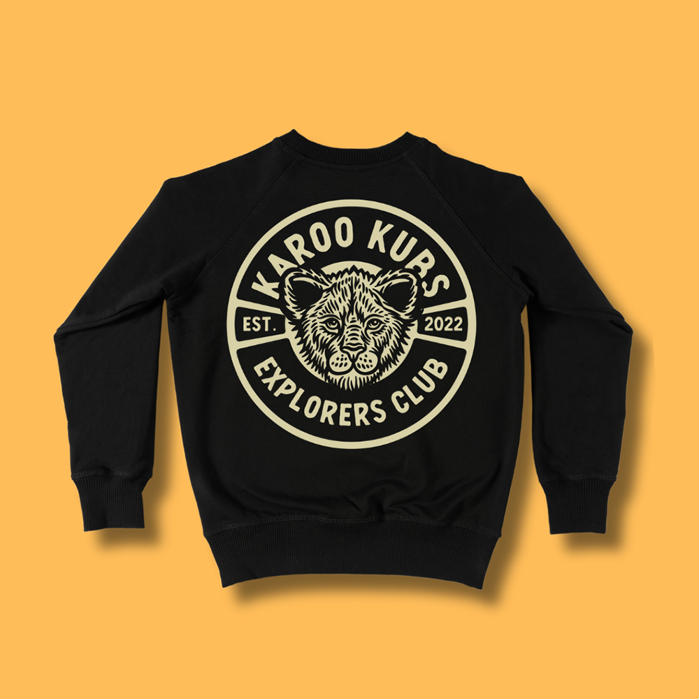 Karoo Kubs Lion Sweats / Black 3-4yrs to 13-14
