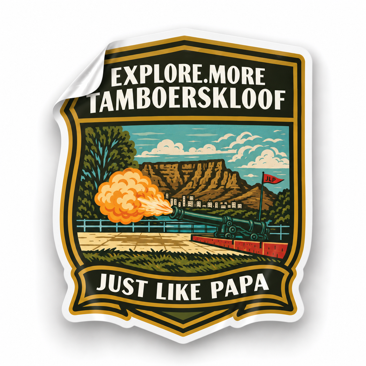 Just Like Papa  Destination Sticker - Tamboerskloof