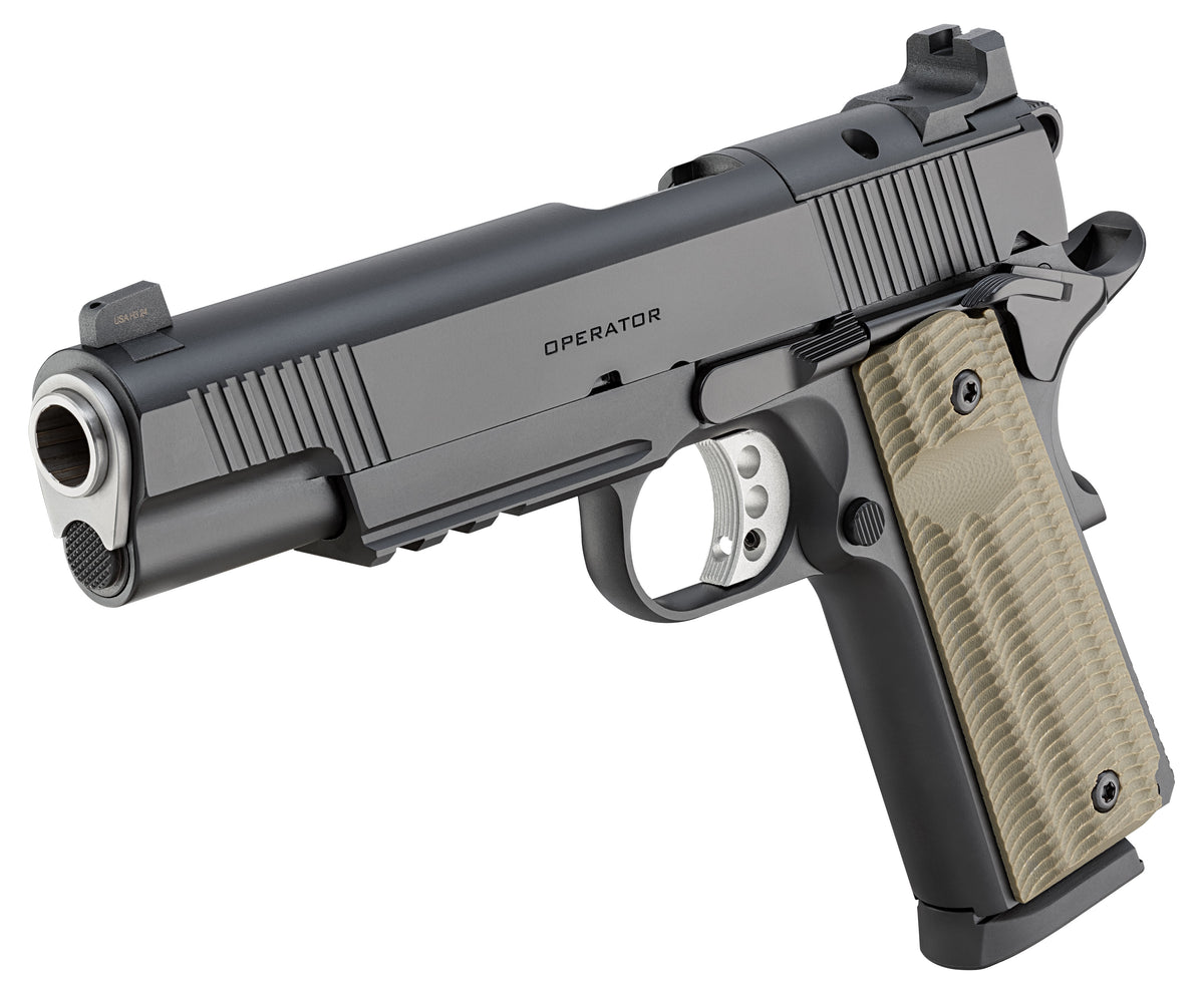 PISTOL 45 ACP SPRINGFIELD 1911 OPERATOR BLACK W/AOS