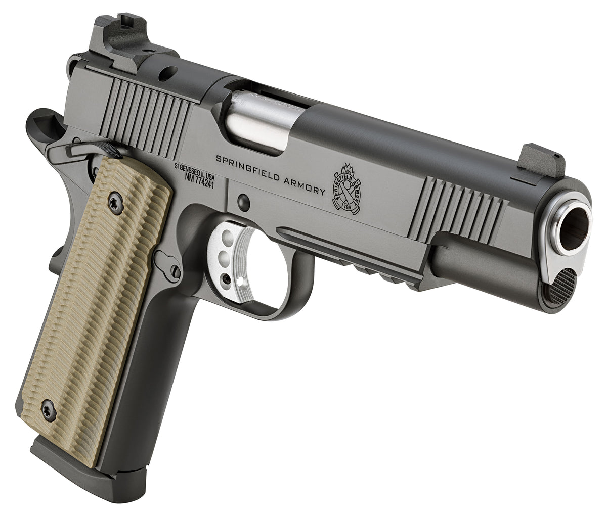 PISTOL 45 ACP SPRINGFIELD 1911 OPERATOR BLACK W/AOS