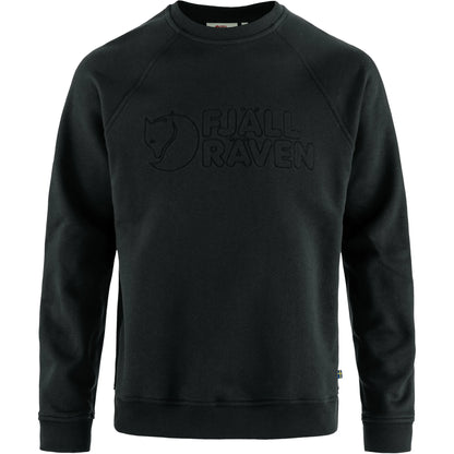 Black sweatshirt with Fjällräven logo on a white background